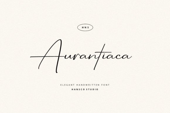 Aurantiaca Signature: A Modern Script Font for Editorial Expression