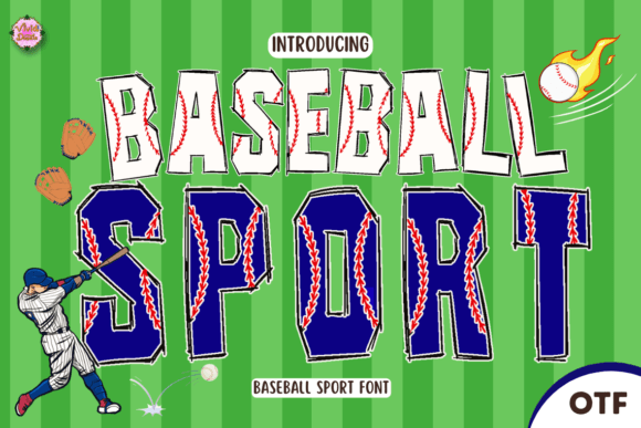 Baseball Sport Font: A Sporty Typeface for Your Brand's Energy