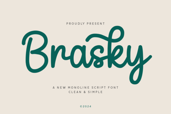 Brasky Font: A Simple Script for Clean and Consistent Branding