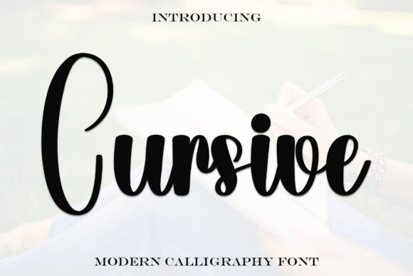 Cursive: A Typeface for Editorial Atmosphere
