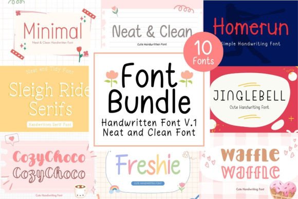 Elevate Your Craft with Neat Clean Handwritten Font Bundle V.1