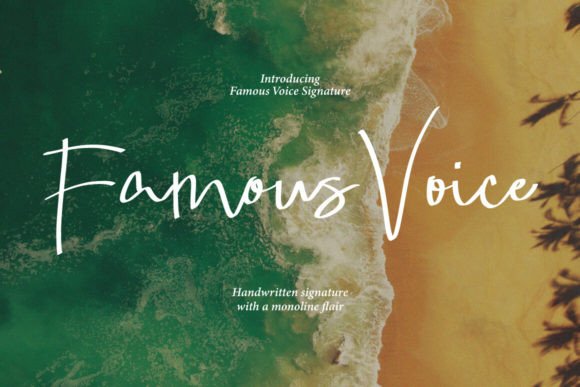 Famous Voice Font: A Designer's Digital Signature