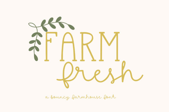 Farm Fresh: A Font for Evoking Editorial Charm