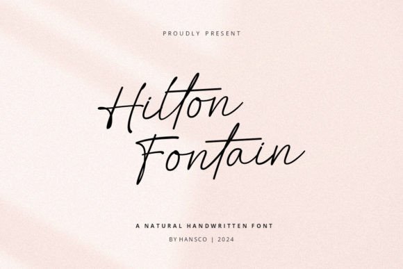 Hilton Fontain: A Crafters Signature Handwriting Font