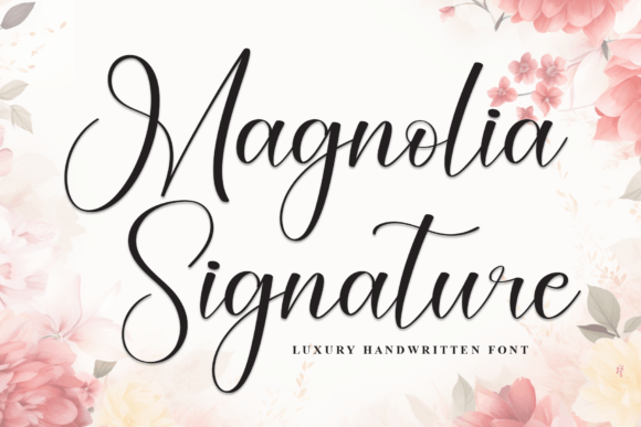 Magnolia Signature Font for Business Identity