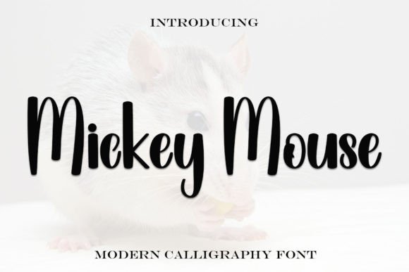 Mickey Mouse Font: A Bold and Playful Handwritten Font for Your Creative Projects