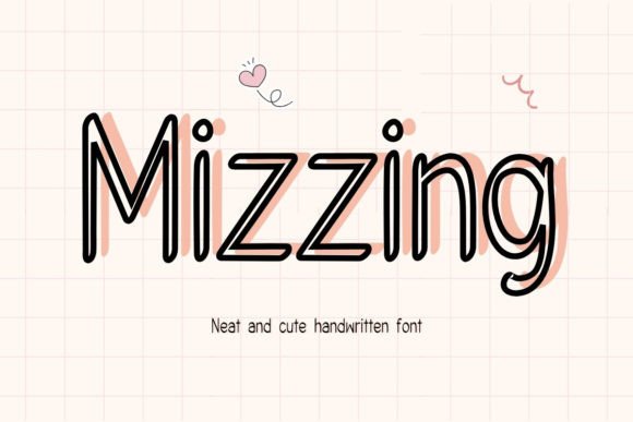 Mizzing Typeface: Adding a Personal Touch to Digital Layouts