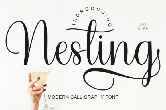 Nesting: A Font That Crafts Serene and Stylish Marketing