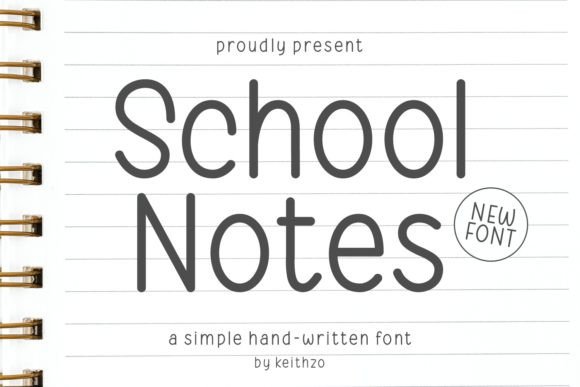 School Notes: The Single-Line Script Font for Editorial Personality