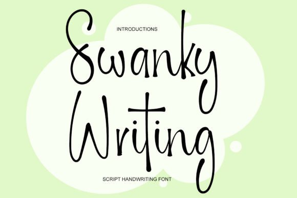 Swanky Writing Font: A Festive Tool for Creative Business Owners