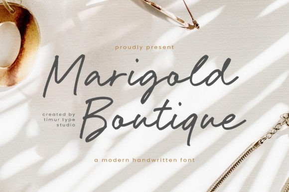 The Beautifully Crafted Marigold Boutique Font