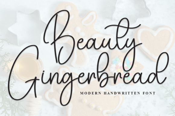 The Beauty Gingerbread Font: A Signature Script for Editorial Elegance