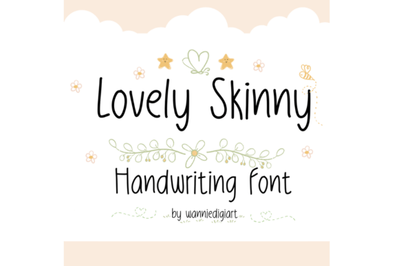 The Lovely Skinny Font & Editorial Whimsy