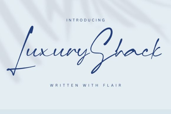 The Luxuryshack Script Font for Premium Craft Projects