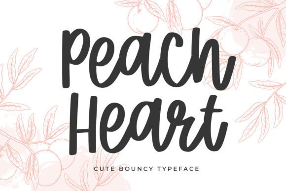 The Peach Heart Typeface: A Handwritten Font for Editorial Personality