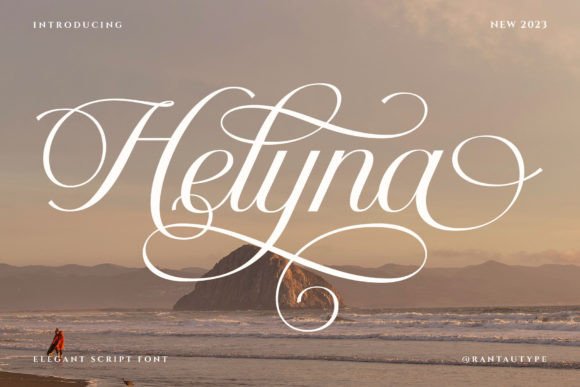 Using Helyna Elegant Script Font in Brand Design