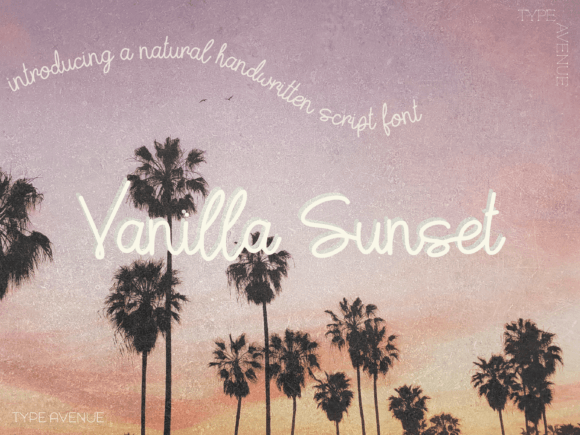 Vanilla Sunset: A Handwritten Font for Editorial Projects